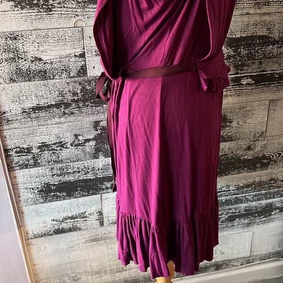 MARC By Marc Jacobs Plum Ruffle Button Dress NWOT - Picture 16 of 16